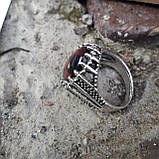 Чоловіче жіноче кільце всевидке око червоне розмір 19,5, фото 6