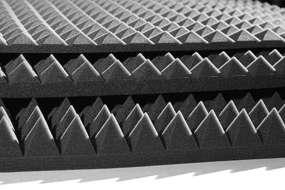 Акустический поролон Ecosound пирамида 70мм 2х1м черный графит - фото 2 - id-p1701247382