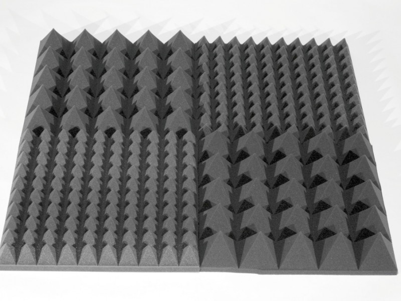 Панель из акустического поролона Ecosound Duos 50мм,25х50см цвет черный графит - фото 4 - id-p1701247384