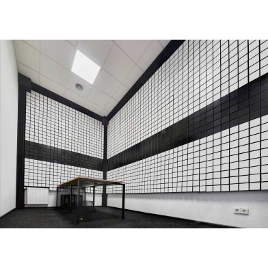 Панель из акустического поролона Ecosound Tetras Black 100x100 см, 50 мм, чёрный графит - фото 3 - id-p1701247408