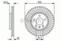 Гальмівний диск передній CHEVROLET, Опель (пр.о BOSCH 0986479644)