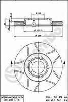 Гальмівний диск передній Аудіо, Сіат, Шкода, Фольксваген (пр. BREMBO 09.7011.75)