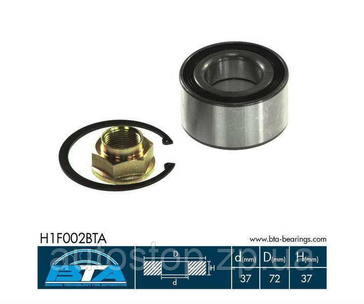 Підшипник передньої маточини Fiat Doblo без ABS 2001--2011 BTA (Польща) H1F002BTA