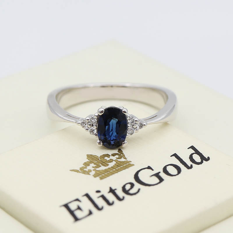 Кільце жіноче із сапфіром від EliteGold KATE розмір 16.5 910204988