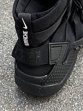 Чоловічі кросівки Nike Huarache Gripp Triple Black AQ2802-001, фото 4