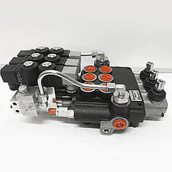 Гідророзподільник моноблочний 3P80 з електроклапанами 12В Badestnost