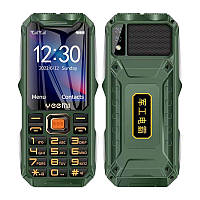Мобільний телефон Tkexun Q8 (Happyhere Q8) green зручна кнопкова мобілка з великим екраном