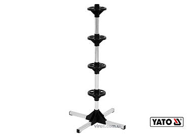 Стійка для зберігання автомобільних шин YATO : 4 шини, Ø= 225 мм, макс. вага- 100 кг