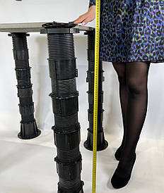 Регульована опора (576-795 мм) Karoapp До-А4 + 4шт. K-CL (K-A9) (Фальшпол, Опора для лаги і керамограніта)