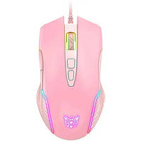 Игровая мышь проводная ONIKUMA Gaming CW905 розовая S