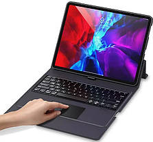 Чохол із клавіатурою для планшета USAMS US-BH684 Smart Touch для iPad 8, Ipad Pro 10.2, 10.5 BT5.1 чорний, фото 4