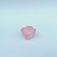 Бумажная форма для конфет, 30*30*30 мм, розовая (60 шт.)