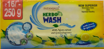 Універсальне мило для прання з Німом та Лимоном Патанджалі, Herb wash Patanjali, 250 г