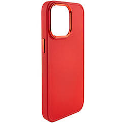 TPU чохол Bonbon Metal Style для Apple iPhone 14 Pro (6.1") Червоний / Red, Силікон