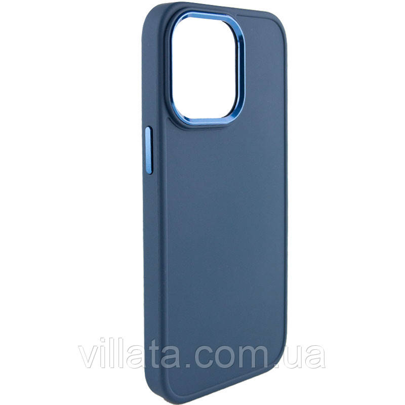 TPU чохол Bonbon Metal Style для Apple iPhone 14 Pro (6.1") Синій / Denim Blue, Силікон