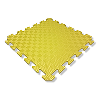 Дитячий килимок-пазл 500×500×10мм жовтий