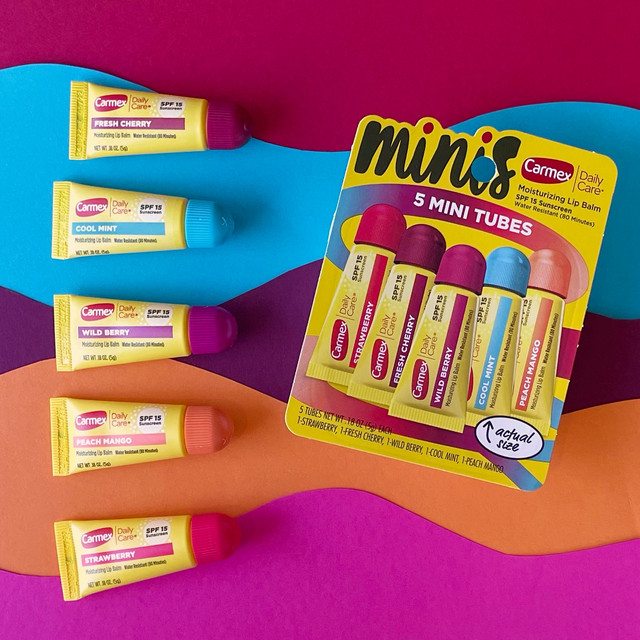 Carmex Daily Care 5 Minis Lip Balm Pack SPF 15 