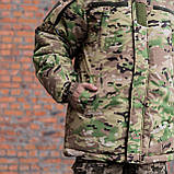 Бушлат військовий ПЛБП-З22 на хутрі Мультикам посилений ріп стоп, фото 4