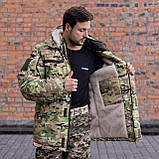 Бушлат військовий ПЛБП-З22 на хутрі Мультикам посилений ріп стоп, фото 9