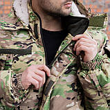 Бушлат військовий ПЛБП-З22 на хутрі Мультикам посилений ріп стоп, фото 10