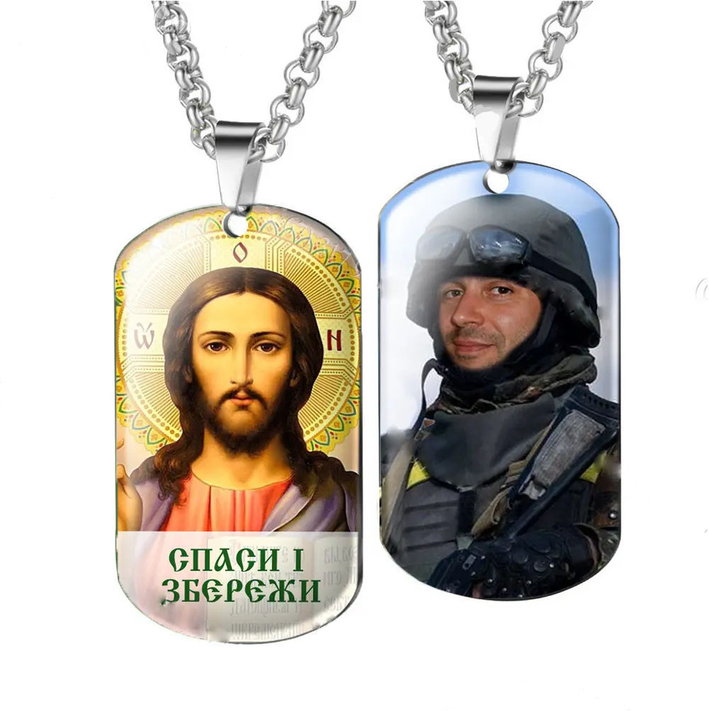 Ікона в авто + ваше фото у вигляді жетону