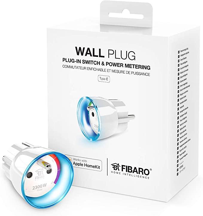 Розетковий вимикач з лічильником електроенергії FIBARO Wall Plug для Apple HomeKit (Тип Е)