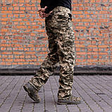 Тактичні зимові штани 4 кишені на флісі піксель, фото 4