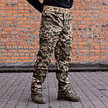 Тактичні зимові штани 4 кишені на флісі піксель, фото 3