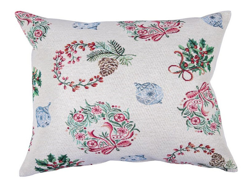 Новорічна наволочка гобеленова 45*45 см CORONA, фото 1