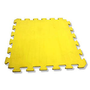 Дитячий килимок-пазл Веселка 450×450×10 мм жовтий
