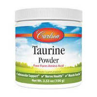 Taurine Powder Carlson Labs, 100 грам (без смаку)