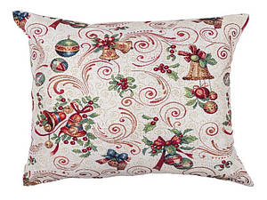 Новорічна наволочка гобеленова 45*45 см MIRRA одностороння наволочка
