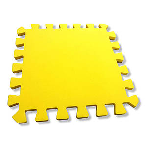 Дитячий килимок-пазл Веселка 300×300×10 мм жовтий