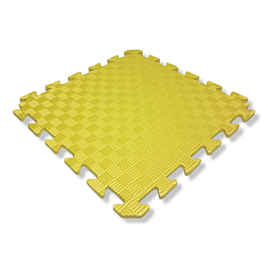 Дитячий килимок-пазл 500×500×10 мм жовтий
