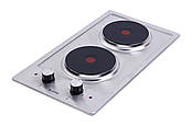 Електрична поверхня дві конфорки VENTOLUX HE 302 (INOX) 3 неіржавка сталь, фото 3