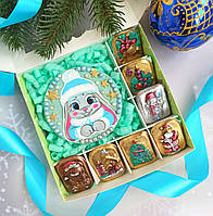 Новогодний набор шоколадных фигурок Кролик 2023 Символ года Зайка Сладкий подарок детям