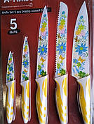 Набір кухонних ножів 5 шт.  ⁇  Кухонні ножі  ⁇  Металеві ножі