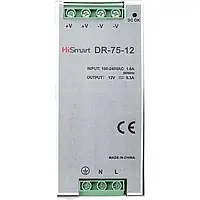 Блок питания для освещения HiSmart DR-75-12 12 V 6.3 A 75 W DIN