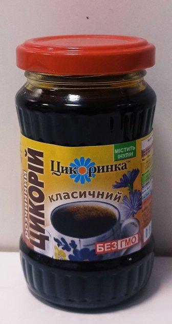 Розчинний цикорій класичний Цикоринка в скляній банці 200 гр (блок 24 шт)