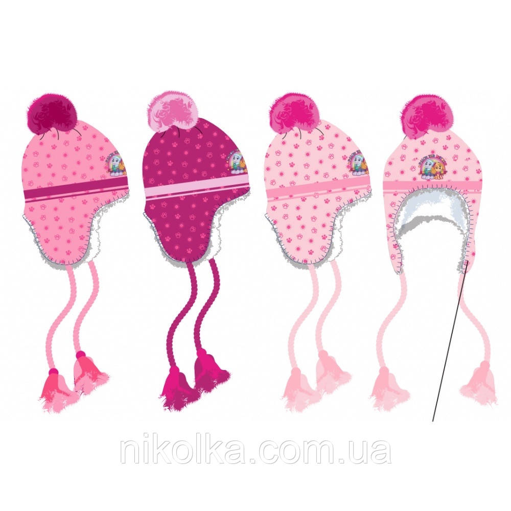 Шапки для дівчаток оптом, Disney, 52-54 рр., арт. PAW-A-HAT-452, фото 1