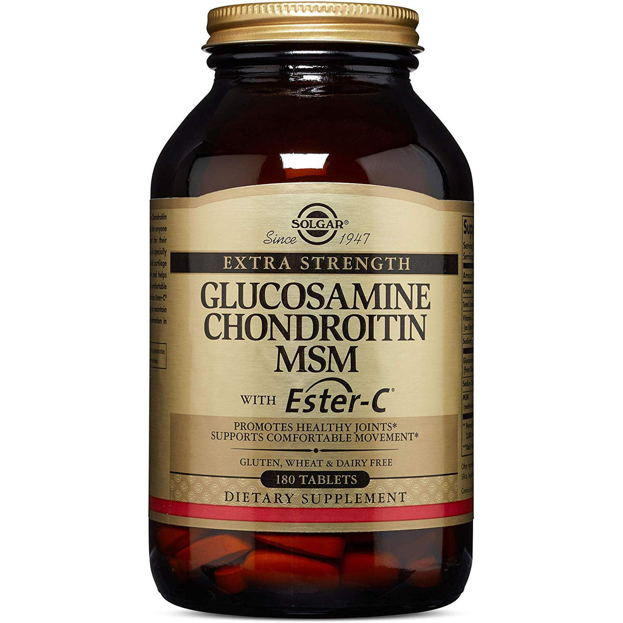 Glucosamine Chondroitin MSM with Ester-C Solgar, 180 таблеток