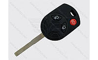 Корпус ключа с кнопками Ford Escape, Transit, 2+1 кнопки, лезвие HU101
