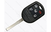 Корпус ключа Ford Fiesta, 4+1 кнопки, лезвие HU101