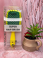 OD-1/OD-2 Расческа продувная Cecilia Super Hair Brush LK-1 (желтая с зеленым)