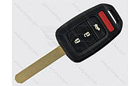 Корпус ключа Honda CR-V, HR-V и другие, 3+1 кнопки, лезвие HON66, без лого