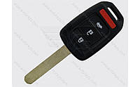 Корпус ключа Honda CR-V, HR-V и другие, 3+1 кнопки, лезвие HON66, лого