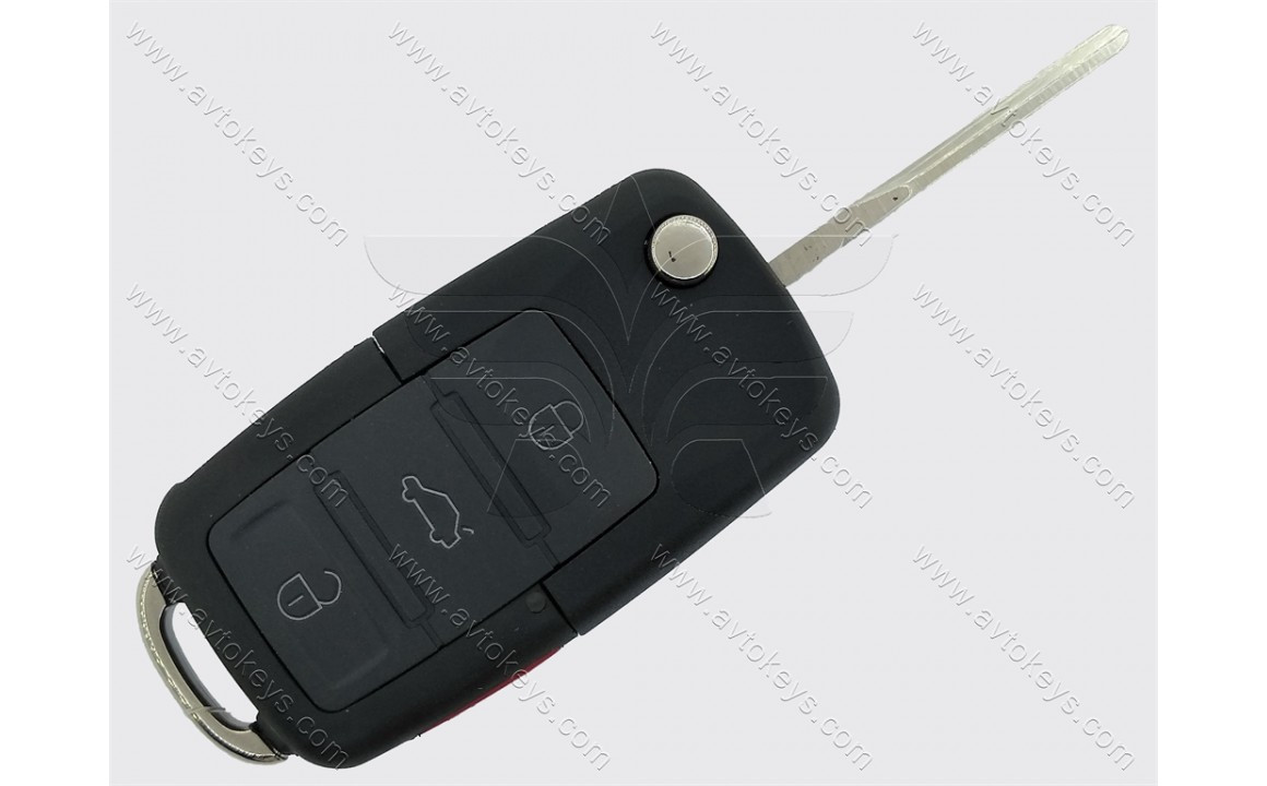 Викидний ключ Volkswagen Golf, Jetta і інші, 315 Mhz, 1J0 959 753 DC, ID48, 3+1 кнопки