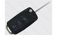 Выкидной ключ Volkswagen GTI, Jetta, 315 Mhz, 1K0 959 753 P, ID48, 3+1 кнопки