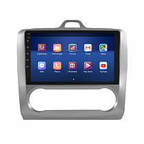 Штатна магнітола Lesko для Ford Focus II 2004-2008 екран 9" 2/32 Gb Top 4G GPS Android форд фокус, фото 2