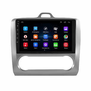 Штатна магнітола Lesko для Ford Focus II 2004-2008 екран 9" 1/16 GB Wi-Fi Base Форд Фокус, фото 2